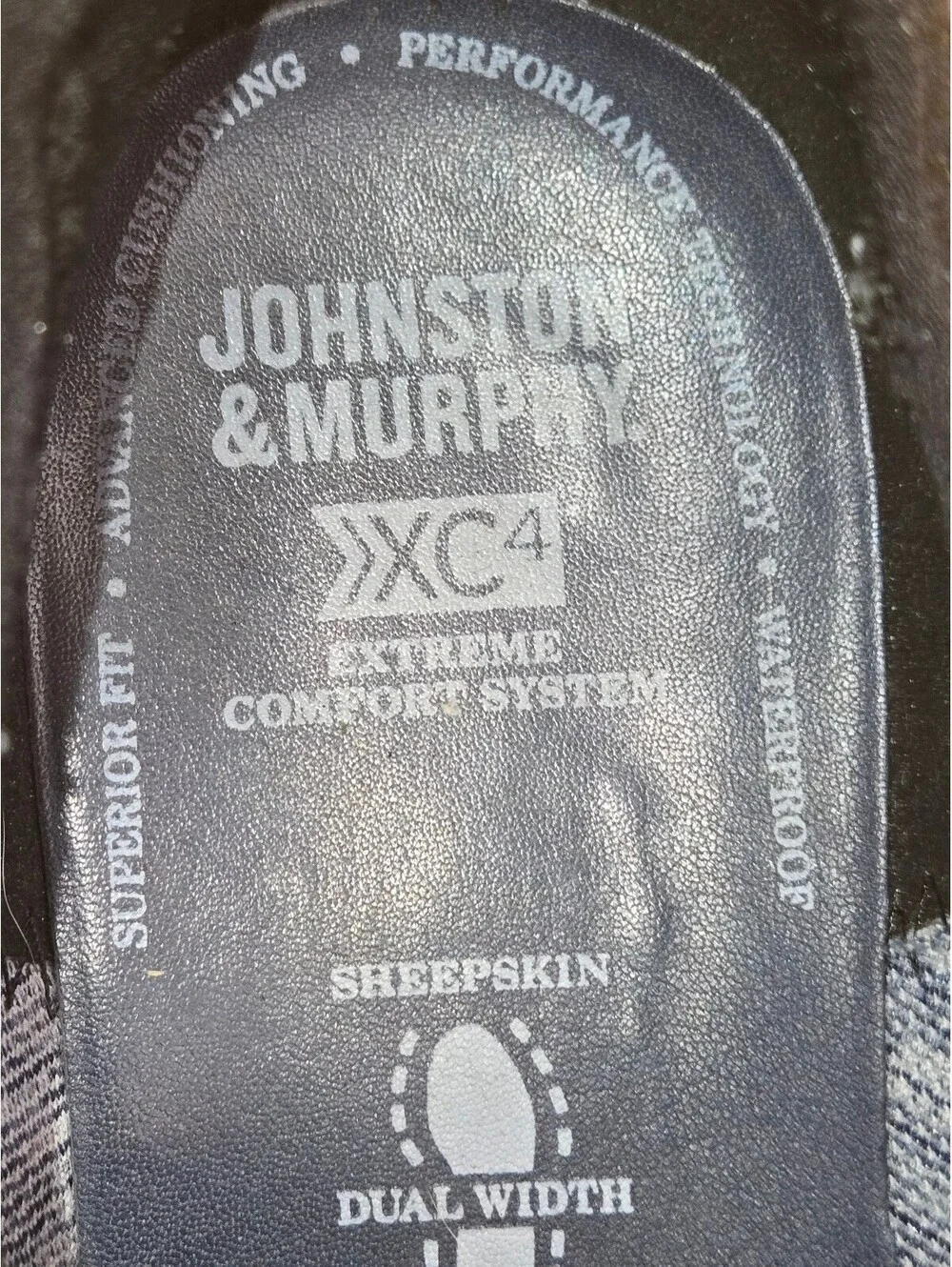 Johnston & Murphy XC4 Waterproof Leather Hybrid Shoes Gray Mens 9.5 M